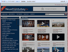 Tablet Screenshot of newsfromturkey.tv
